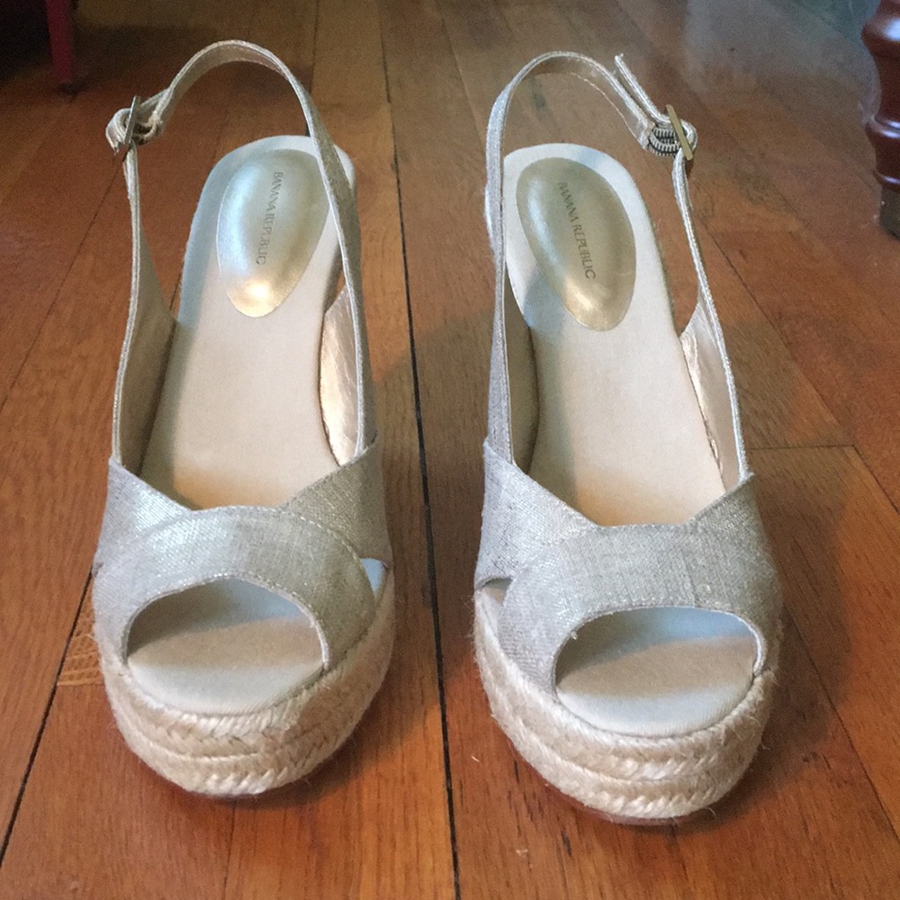 Gold Espadrilles